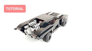 LEGO 76181 FULL TUTORIAL The Batman 10 studs Ultimate Batmobile WoW make your own [upl. by Acinonrev]