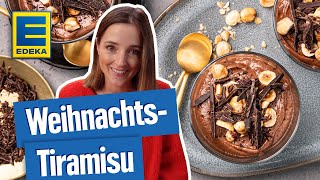 WeihnachtsTiramisu Rezept  Weihnachtsdessert im Glas [upl. by Zosema352]