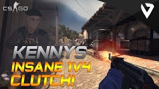 CSGO  kennyS INSANE 1v4 CLUTCH [upl. by Asare]