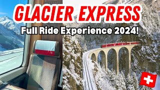 GLACIER EXPRESS 2024 Zermatt to St Moritz on Switzerlands most EPIC Panoramic Train [upl. by Idroj668]