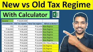 New Tax Regime vs Old Tax Regime Which is Better With Calculator [upl. by Faulkner]