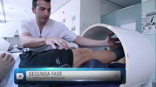 Rehabilitación ligamento cruzado anterior y menisco Recuperación LCA en piscina [upl. by Ecnahoy]