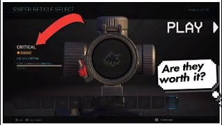 Are The Sniper Reticles Worth It  Modern Warfare  how to unlock all reticles [upl. by Ydnic]