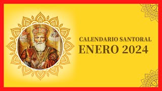 ▶️ CALENDARIO SANTORAL ENERO 2024 ✅ DÍAS DE TODOS LOS SANTOS DE ENERO ❤ QUE SANTO ES HOY 2025 [upl. by Maybelle]