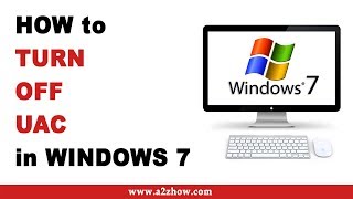 How to Turn Off User Account Control UAC in Windows 7 [upl. by Rodmur261]