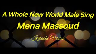 A Whole New World  Mena Massoud Male Sing Only Karaoke Version [upl. by Crosby]