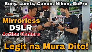 Mirrorless DSLR Action Camera Legit na Mura Dito Sony Lumix Canon Nikon GoPro Hero series [upl. by Alimat]