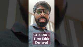 GTU 3rd Semester Time Table Declared  Offline Theory Examination 🔥🔥 [upl. by Gonzalez797]