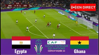 match Ghana vs Egypte en direct Coupe dAfrique des Nations match complet Simulation Gameplay PC [upl. by Nairda232]