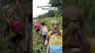 Woodland walk Girlguiding Brownies BrownieHoliday [upl. by Aicekan]