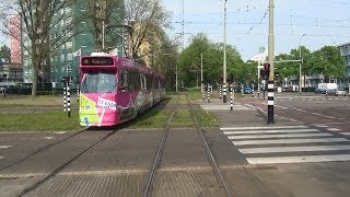 HTM tramlijn 9k Vrederust  Madurodam  extra afroepinfo  GTL8 3090 [upl. by Eittik]