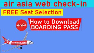 How To Do Air Asia Web Check In Online  Air Asia Web Check In Complete Process Details [upl. by Edna]