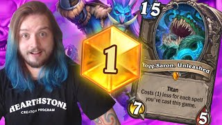 This Deck is INSANITY  YoggSaron Unleashed BELONGS IN EVERY DECK IN HEARTHSTONE  Control Shaman [upl. by Ardnusal]