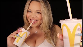 ASMR Have a McDonalds Diet Coke with Me the ice is melting [upl. by Shel]