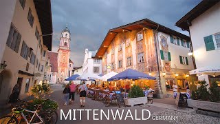 MITTENWALD GERMANY 🇩🇪  The Most Picturesque Evening Walk In Alpenwelt Karwendel 8K [upl. by Margarita]