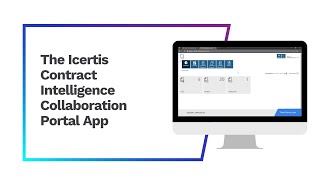 Collaboration Portal App part of the Icertis Contract Intelligence platform [upl. by Belcher237]