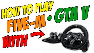 How to play FiveM using Steering Wheel and Pedals 😮 [upl. by Hellah]