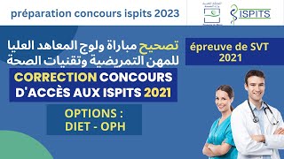 correction concours ispits SVT  épreuve 2021  préparation concours svt ispits 2023 [upl. by Williamsen438]