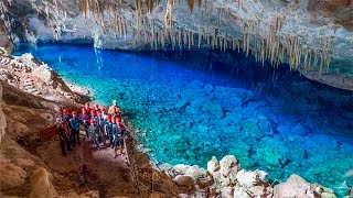 Gruta do Lago azul  Bonito MS  Bonitour [upl. by Ayotan44]