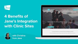 4 Benefits of Jane Apps Integration with Clinic Sites [upl. by Atniuqal921]