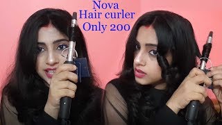 Nova hair curler review amp demo  only  200  smart beauty channel [upl. by Assira]