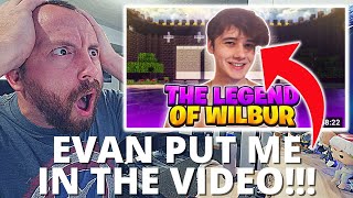 EVAN PUT ME IN THE VIDEO The Legend Of Wilbur Soot  Genius of Minecraft REACTION EvanMCGaming [upl. by Nichola701]