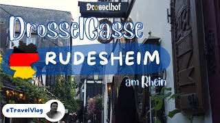 Rudesheim am Rhein Drosselgasse The most visited little alley in Germany [upl. by Ettenna]