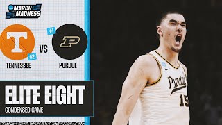 Purdue vs Tennessee  Elite Eight NCAA tournament extended highlights [upl. by Allyson507]