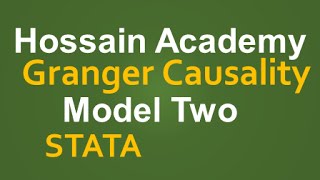 Granger Causality Test Model Two STATA [upl. by Valente]