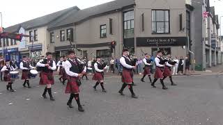 Edenderry Pipe Band  Omagh Somme Parade 2024 2 [upl. by Eicirtap534]