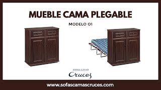 Mueble cama plegable perfecto para recibir invitados [upl. by Fredericka90]