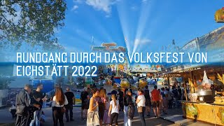 Volksfest Eichstätt Rundgang 2022 [upl. by Ecnedurp]