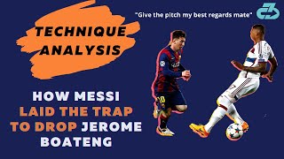 How Lionel Messi Eviscerated Jerome Boateng  Messi Technique Analysis [upl. by Charlton]