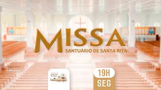 AO VIVO SANTA MISSA  SANTUÁRIO DE SANTA RITA DE CÁSSIA 19H 04112024 [upl. by Einalam31]