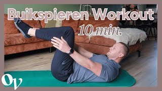 Buikspieroefeningen  10 minuten buikspieren workout voor thuis OPTIMAVITA [upl. by Nosyerg593]