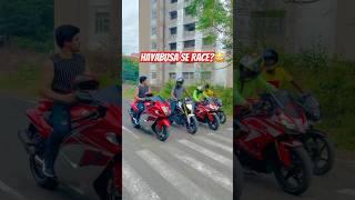 HAYABUSA se Race😅mazak hai kya farazstuntrider bikers superbikes hayabusa [upl. by Nomrac]