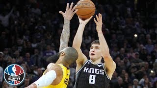 Bogdan Bogdanovic hits buzzerbeating 3 to beat LeBronless Lakers  NBA Highlights [upl. by Acitel]