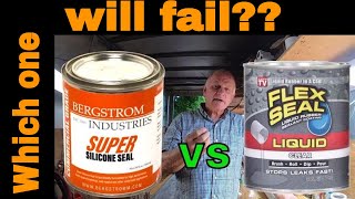 Flex Seal Turbo Poly Seal Super Silicone Seal comparison and flexibility and strength test [upl. by Faubert]