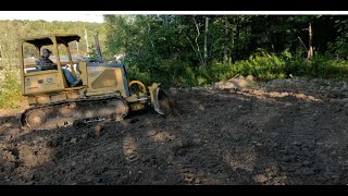 John Deere 550H Bulldozer Pushing Dirt bulldozer johndeere muddytrails canonvixia [upl. by Benoit509]