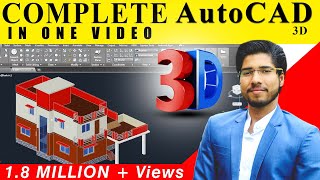 COMPLETE  AutoCAD 3D IN 2 HOURS IN HINDI  CIVIL  ARCH  INTERIOR  MECHANICAL [upl. by Derrik296]