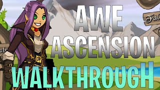 AQW Trissa Quests Full Walkthrough join Museum  Awe Ascension Gear End Game Grind [upl. by Amieva]