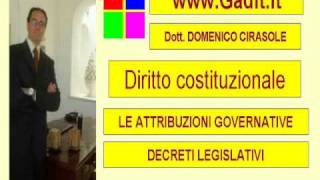 diritto costituzionale decreti legislativi [upl. by Obelia466]