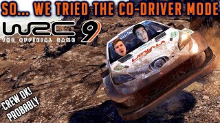 Trying The New WRC 9 CoDriver Mode With Burkhart [upl. by Assina264]