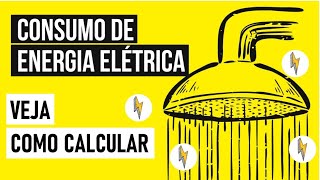 COMO CALCULAR O CONSUMO DE ENERGIA ELÉTRICA  Resumo de Física para o Enem [upl. by Gelya870]