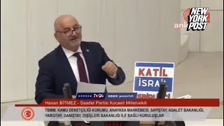 Turkish lawmaker has a heart attack after saying Israel ‘will suffer the wrath of Allah’ [upl. by Moise]