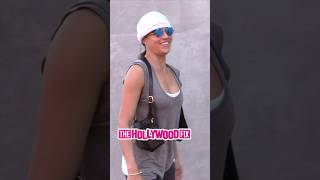 Michelle Rodriguez Borrows Her Friends Jaguar Sports Car To Go Out Shopping In West Hollywood CA [upl. by Ameg164]