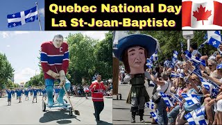 Quebec National DayFÊTE NATIONALE DU QUÉBEC La StJeanBaptisteQuébec National Day 2021Quebec [upl. by Tabbitha]