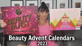 Unboxing Some Beauty Advent Calendars 2023  2799 Vs 2299 [upl. by Noellyn]