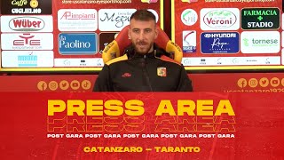 PRESS AREA  CIANCI NEL POST GARA DI CATANZARO  TARANTO 🗣 [upl. by Bamford287]