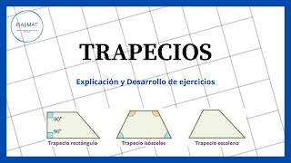 Trapecios  Trapecio isósceles recto y escaleno  Ejercicios resueltos [upl. by Anissej]